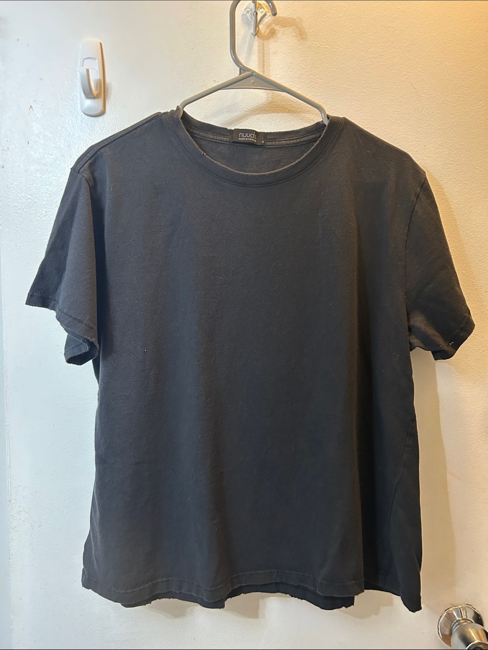 nuuds Everyday Tee Black Short-Sleeve Crew Neck